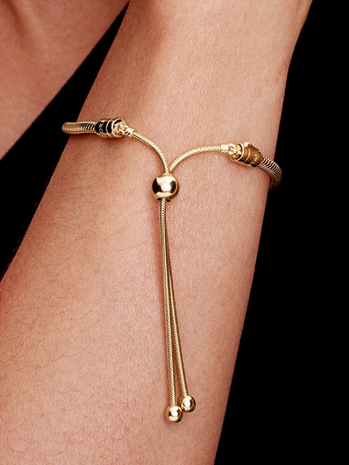 Snake Chain Slider Bracelet - Image 2