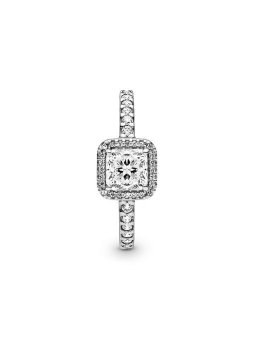 Square Sparkle Halo Ring - Image 5
