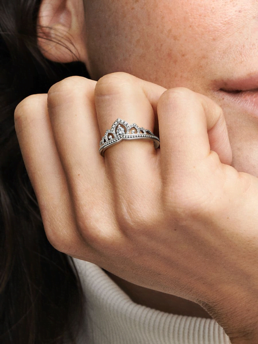 Regal Beaded Tiara Ring - Image 2