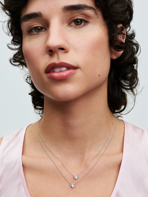 Forever & Always Splittable Heart Collier Necklaces - Image 3