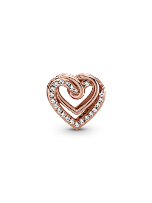 Sparkling Entwined Hearts Charm - Image 7