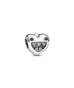 Mom's Little Monsters Heart Charm