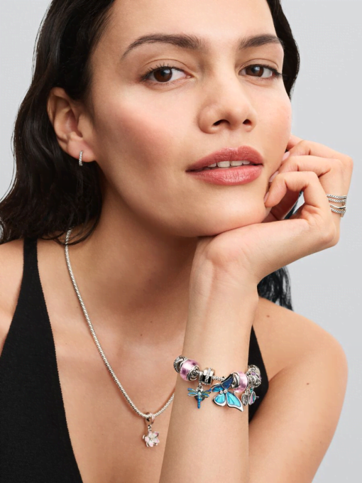 Sparkling Huggie Hoop Earrings - Image 5