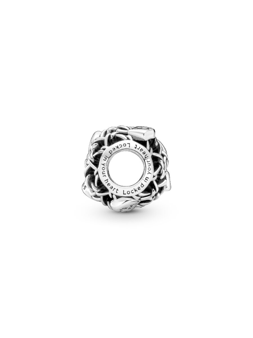 Openwork Chain Link Padlock Charm - Image 6