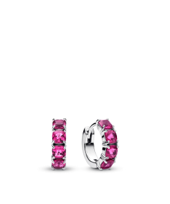 Pink Hoop Earrings