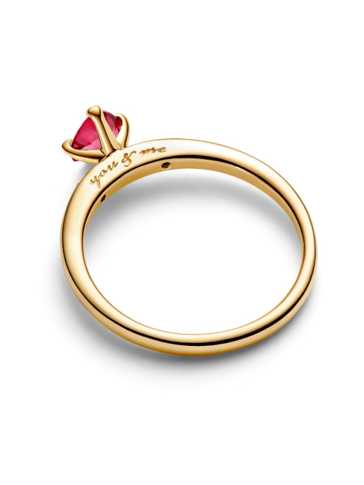 Sparkling Red Heart Ring - Image 5