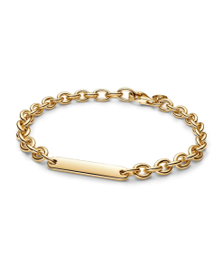Engravable Bar Link Bracelet
