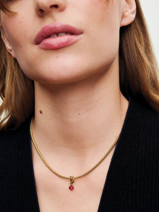 Studded Chain Necklace - Image 4