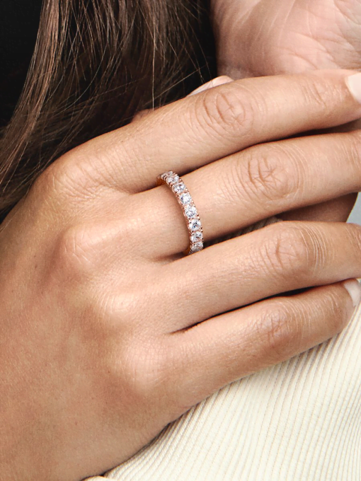 Sparkling Row Eternity Ring - Image 2