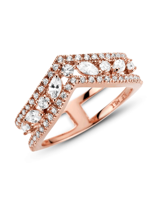 FINAL SALE - Sparkling Marquise Double Wishbone Ring - Image 7