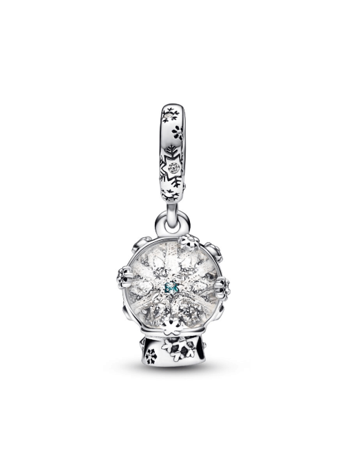 Snowflake Snow Globe Dangle Charm - Image 5