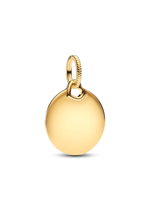 Engravable Round Tag Dangle Charm - Image 3