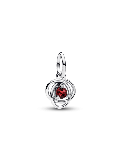True Red Eternity Circle Dangle Charm