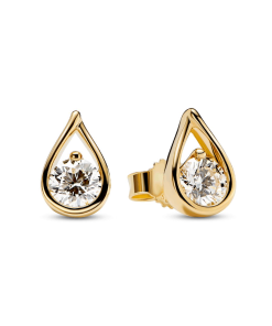 Pandora Infinite 14k Gold Lab-grown Diamond Earrings