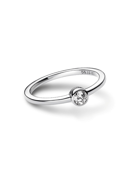 Pandora Era Bezel Sterling Silver Lab-grown Diamond Ring - Image 4