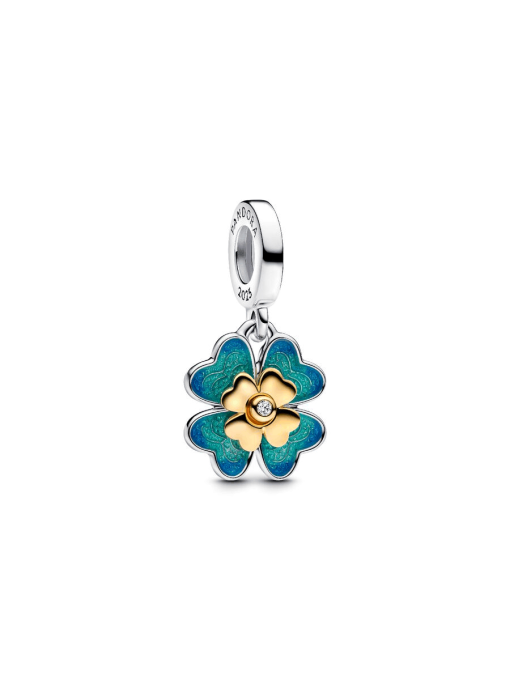 2025 Four Leaf Clover Lab-Grown Diamond Dangle Charm - Image 3
