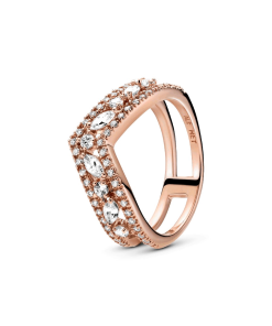 FINAL SALE - Sparkling Marquise Double Wishbone Ring