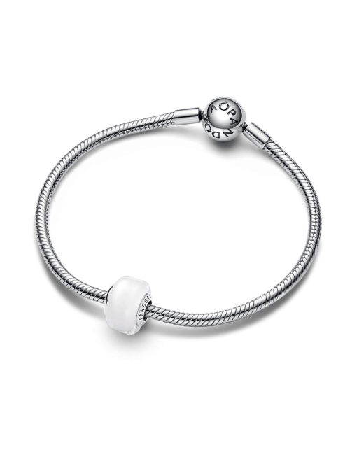White Mini Murano Glass Charm - Image 5