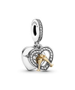 Two-tone Happy Anniversary Dangle Charm