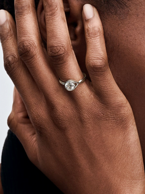 Pandora Infinite 14k White Gold Lab-grown Diamond Ring - Image 4