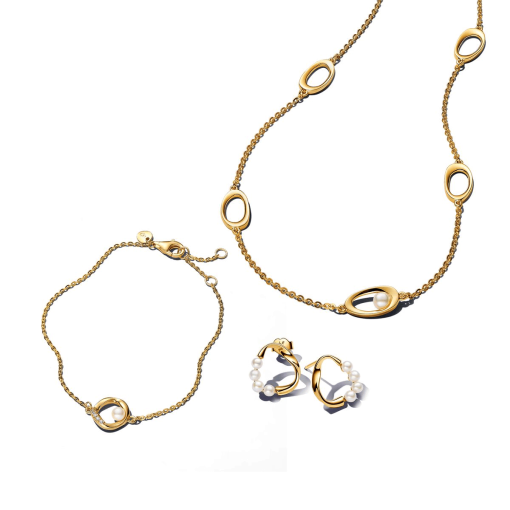 Simple Pearl jewelry set