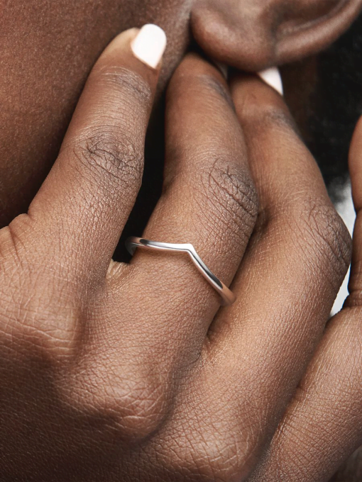 Polished Wishbone Ring - Image 2