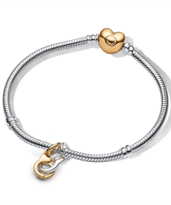 Linked Up Handcuff Dangle Charm Bracelet Set