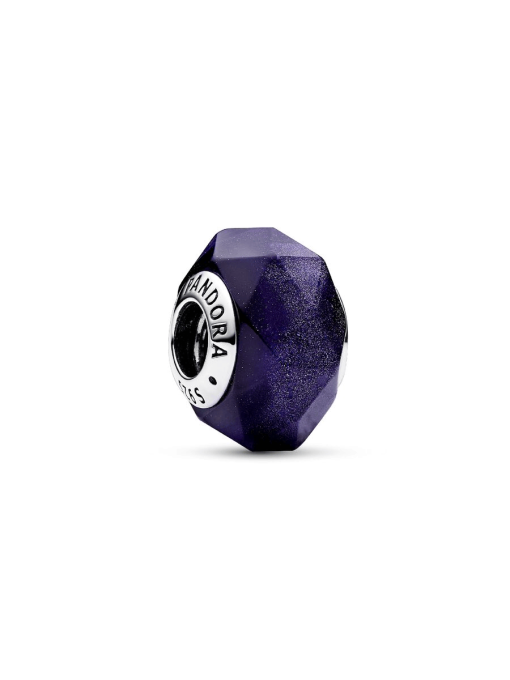 Faceted Blue Murano Glass Charm