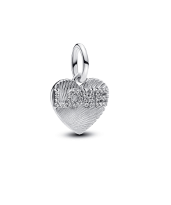 Engravable Love Heart Dangle Charm