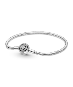 Pandora Moments Halo Snake Chain Bracelet