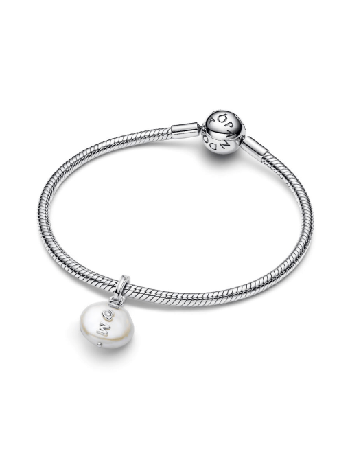 Treated Freshwater Cultured Baroque Pearl Mom Dangle Charm - Image 5