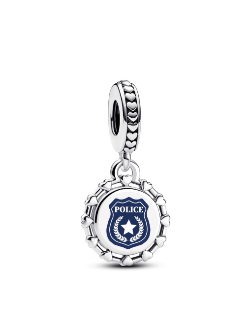 Engravable Police Dangle Charm - Image 2