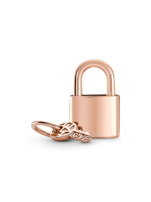 Padlock & Key Dangle Charm - Image 7