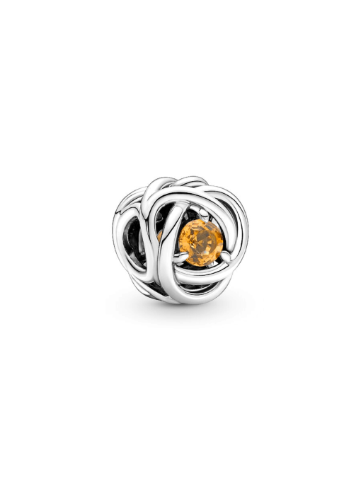November Birthstone Eternity Circle O Pendant Set - Image 4