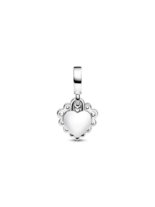 Sparkling Heart Double Dangle Charm - Image 5