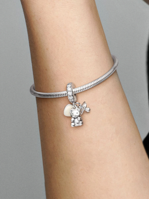 Baby Teddy Bear Dangle Charm - Image 2