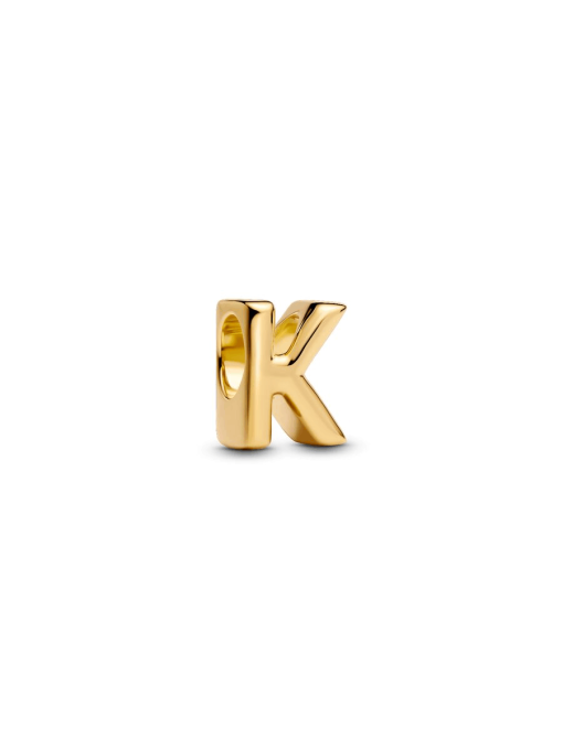 Letter K Charm Necklace - Image 3