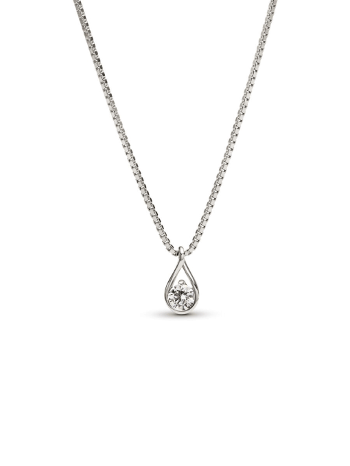 Pandora Infinite 14k White Gold Lab-grown Diamond Pendant Necklace - Image 3