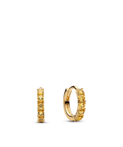 Yellow Huggie Earrings