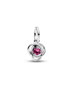 Pink Eternity Circle Dangle Charm