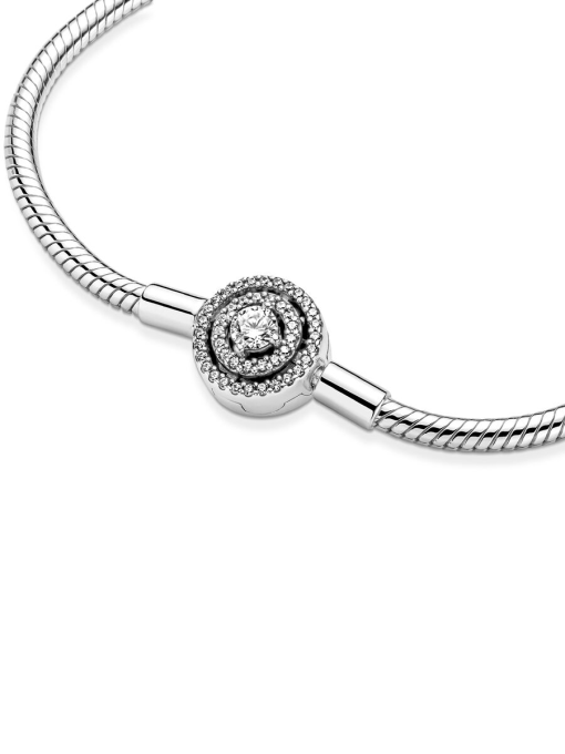 Pandora Moments Halo Snake Chain Bracelet - Image 5