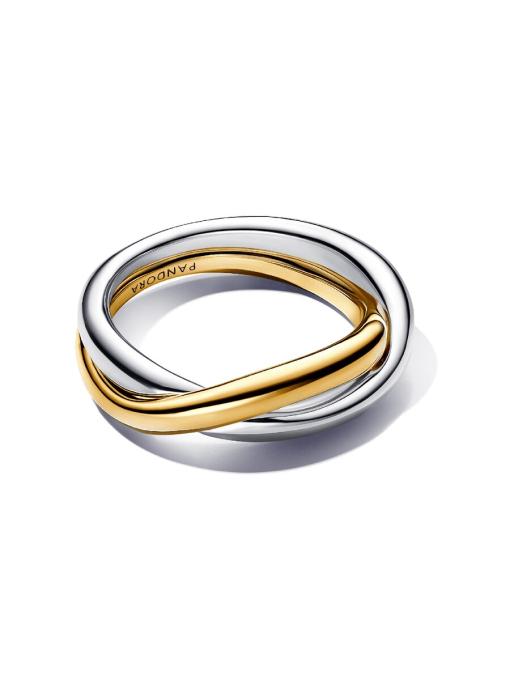 Two-tone Entwined Bands Ring - Image 5