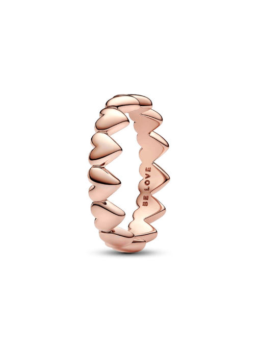 Row of Hearts Ring - Image 3