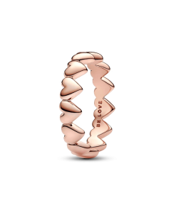 Row of Hearts Ring