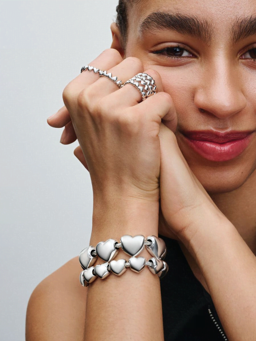 Row of Hearts Ring - Image 5