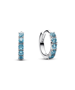 Light Blue Huggie Earrings