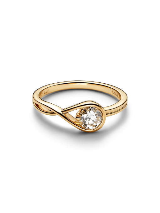 Pandora Infinite 14k Gold Lab-grown Diamond Ring - Image 4