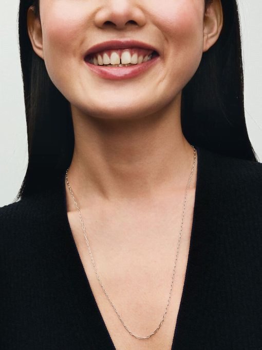 Elongated Link Chain Necklace - Image 4