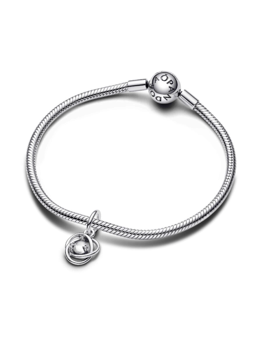 Clear Eternity Circle Dangle Charm - Image 7