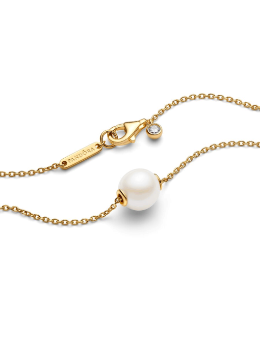Treated Freshwater Cultured Pearl Collier Necklace - Image 5